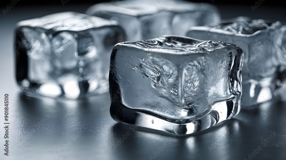 ice cubes on black background ice cubes on black background