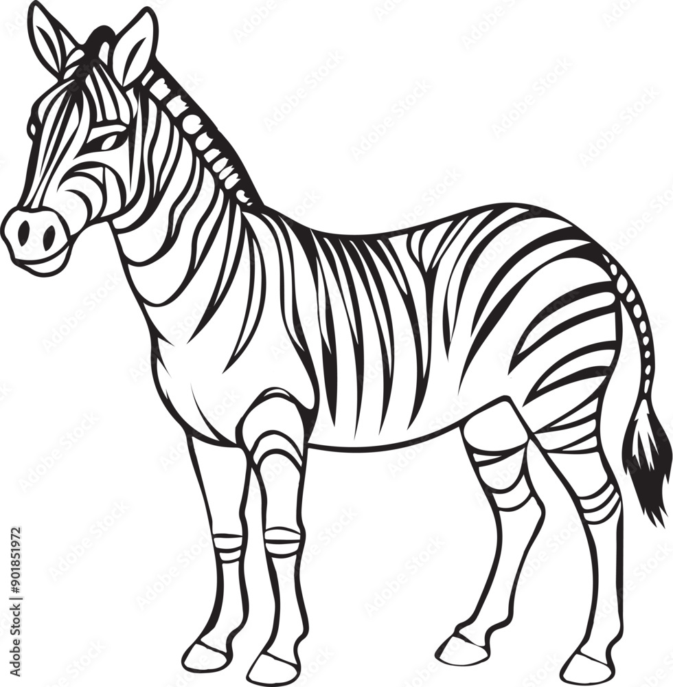 Obraz premium a hand drawing coloring book