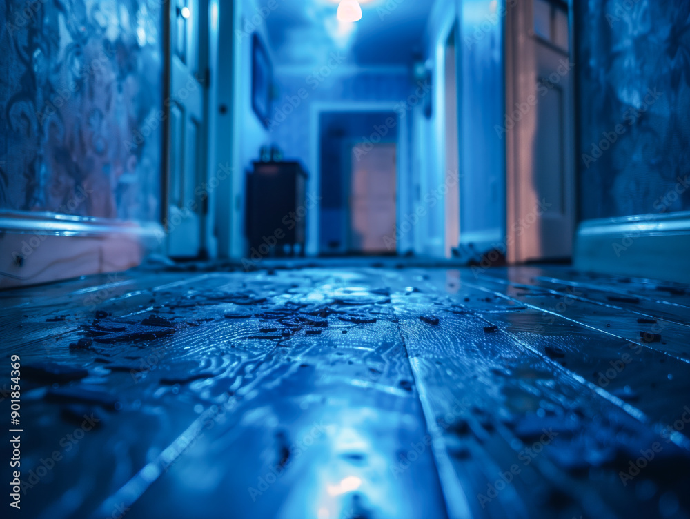 Horror scene in domestic space Horror scene in domestic space