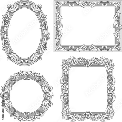 Floral frame set