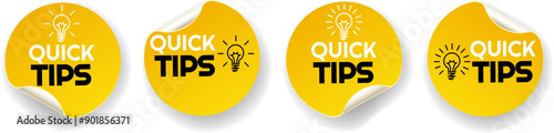 Quick tips sticker set