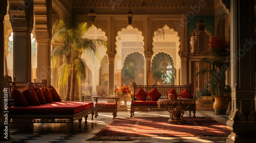 living room in a palace