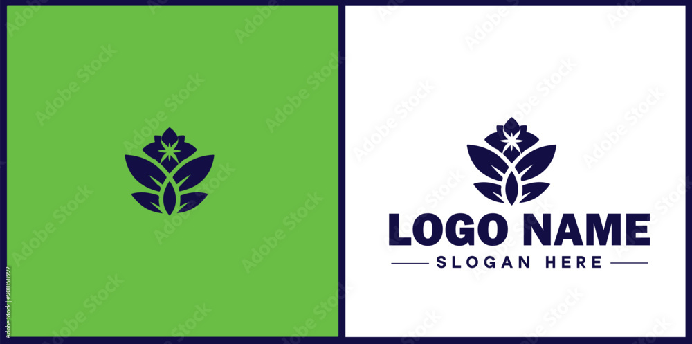Obraz premium Massage therapy icon Bodywork Manual therapy Therapeutic massage flat logo sign symbol editable vector