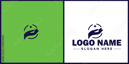 Massage therapy icon Bodywork Manual therapy Therapeutic massage flat logo sign symbol editable vector