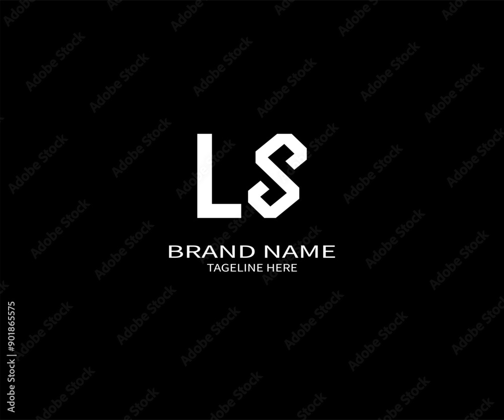LS letter logo design on black background. LS creative initials letter logo concept. LS unique design. LS letter logo design on black background. LS creative initials letter logo concept. LS unique design.