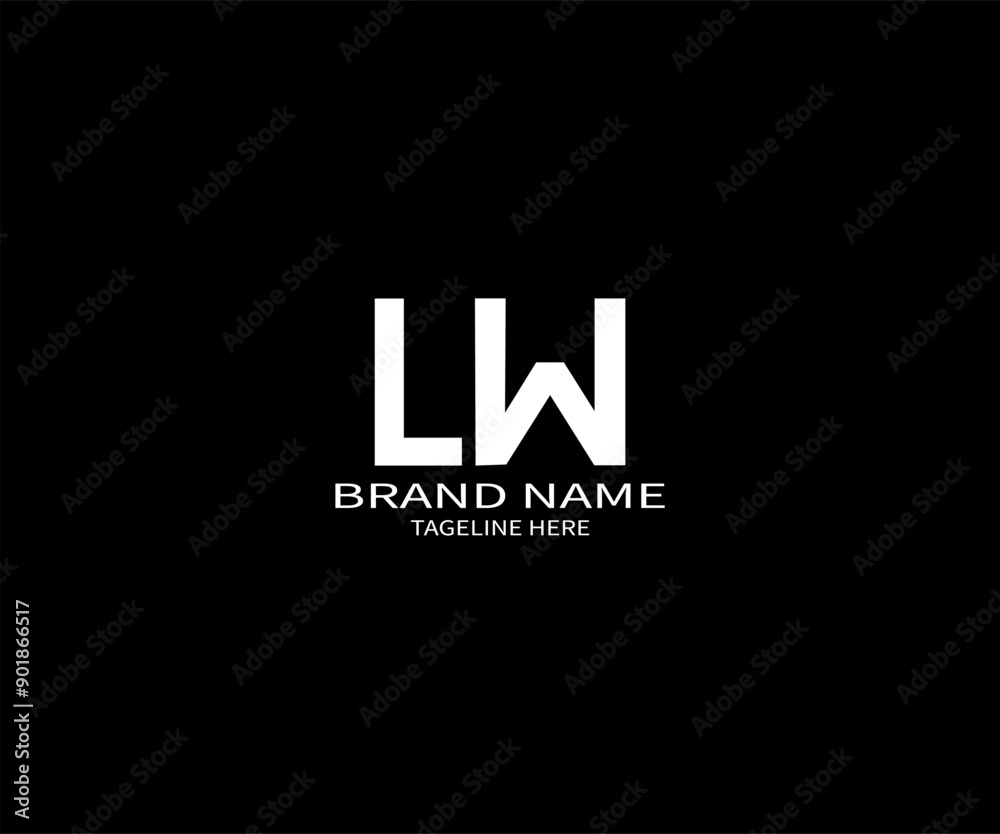 LW letter logo design on black background. LW creative initials letter logo concept. LW unique design. LW letter logo design on black background. LW creative initials letter logo concept. LW unique design.