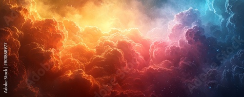 Ethereal Dreamscape: A Vivid and Imaginative Journey Through Surreal Clouds and Cosmic Colors