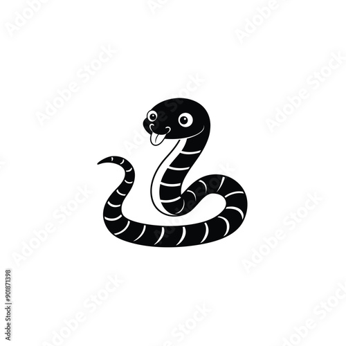 black and white snake