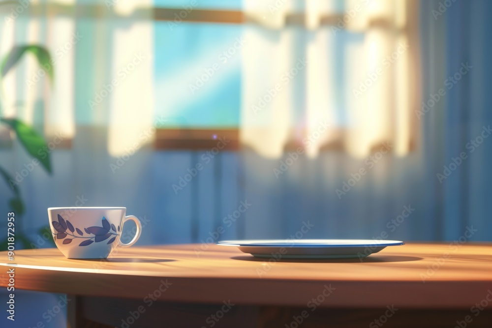 Close-up flat lay of dining table. Close-up flat lay of dining table.