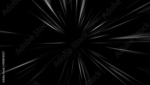 Futuristic technology abstract background with lines. Network data center server line, internet speed abstract neon lights into digital technology tunnel