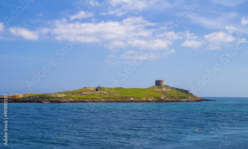 Dalkey Island opposite coliemore Harbour in Dalkey, County Dublin, Ireland. photo