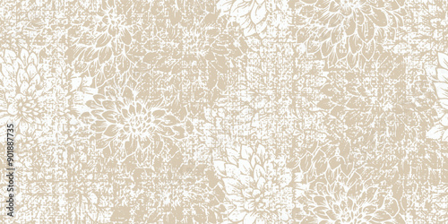 coastal style design home textile seamless pattern design floral geometric 