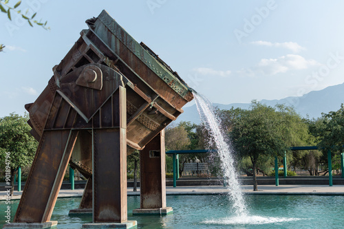 Fuente monumental del parque fundidora, Monterrey, Nuevo león