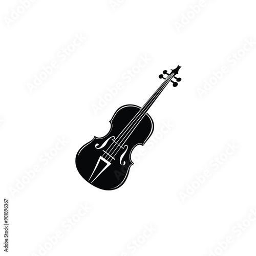 violin vector silhouette