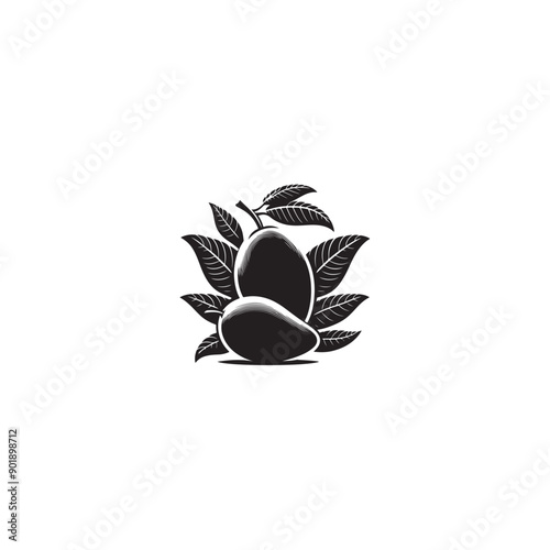 black and white mangoes
