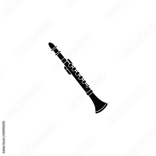 oboe icon isolated on white background from music instruments collection