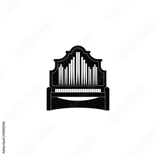 organ silhouette vector