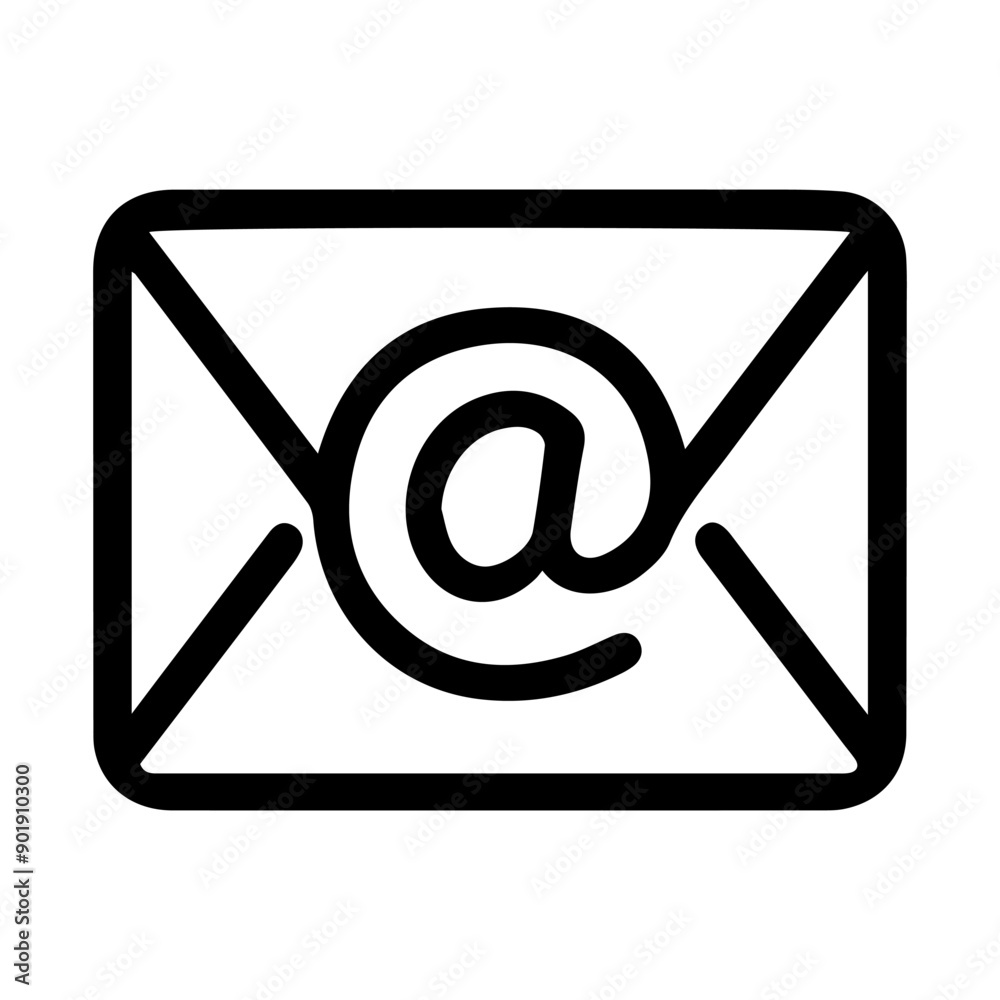 Email icon or modern line symbol. Vector line art and icon design with bold outline. Black and white Pixel Perfect minimalistic symbol isolated white background. Silhouette simple thin sign Email icon or modern line symbol. Vector line art and icon design with bold outline. Black and white Pixel Perfect minimalistic symbol isolated white background. Silhouette simple thin sign