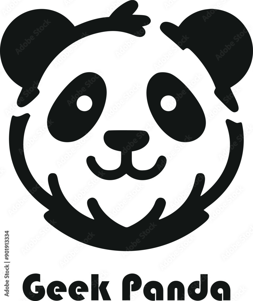Playful Panda Mascot Logo Concept Playful Panda Mascot Logo Concept