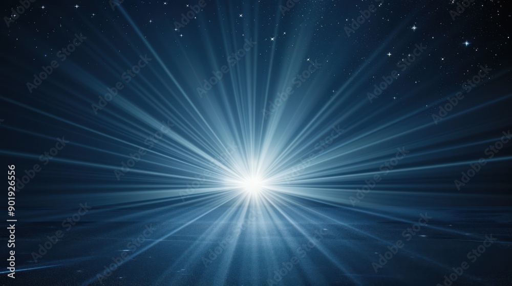 Starry Night with a Bright Light Starry Night with a Bright Light