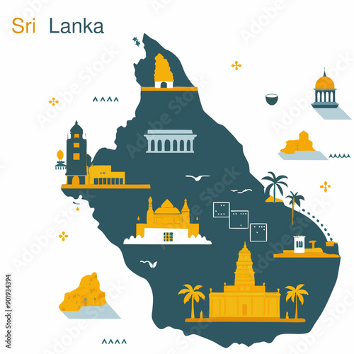 Sri Lankan map cuate