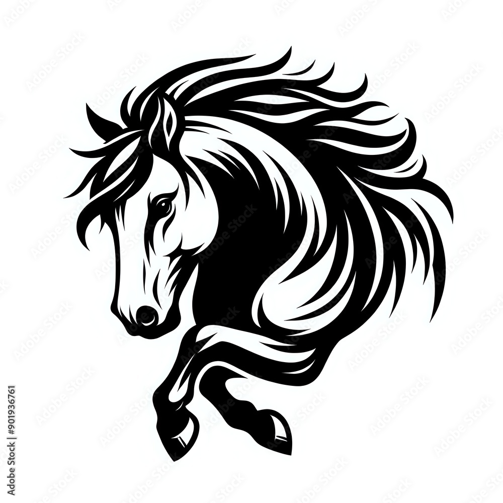 horse head silhouette horse head silhouette