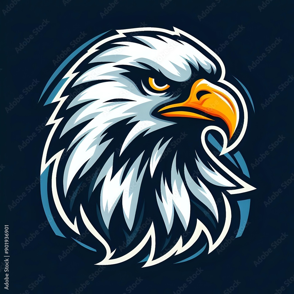 Obraz premium eagle head vector