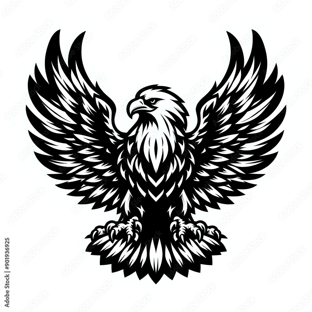 Fototapeta premium eagle with wings