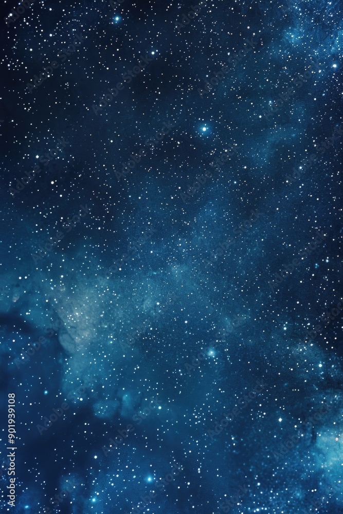 Fototapeta premium Night Sky with Stars and Clouds,