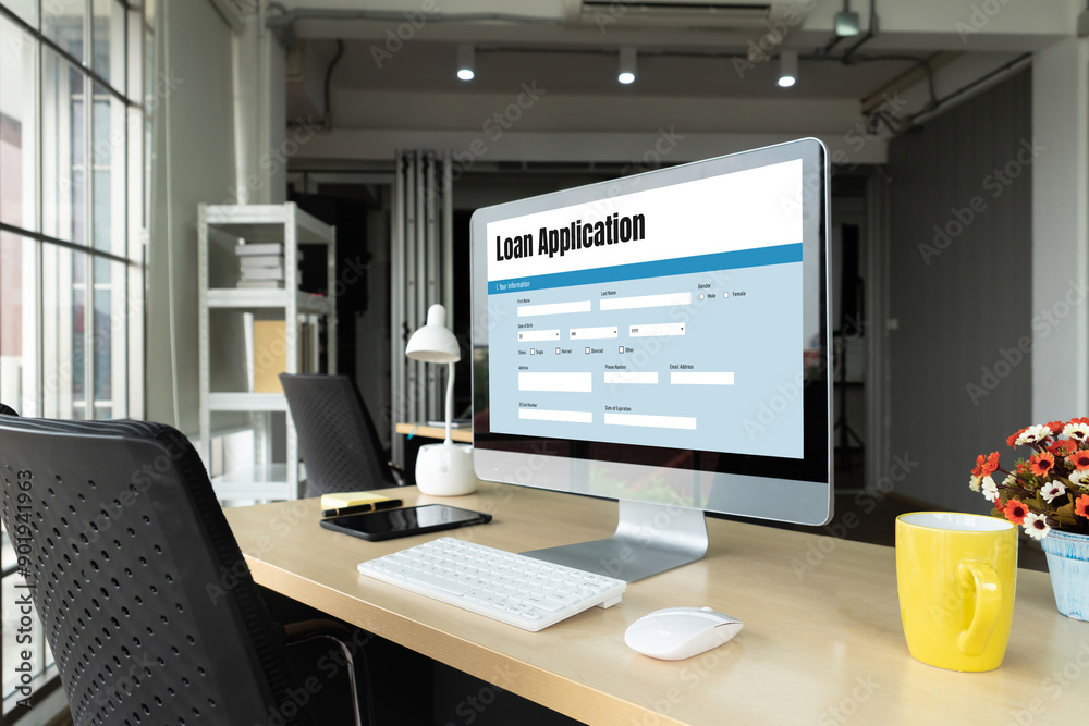 Online loan application form for modish digital information collection on the internet network Online loan application form for modish digital information collection on the internet network