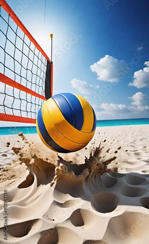 volleyball on the beach