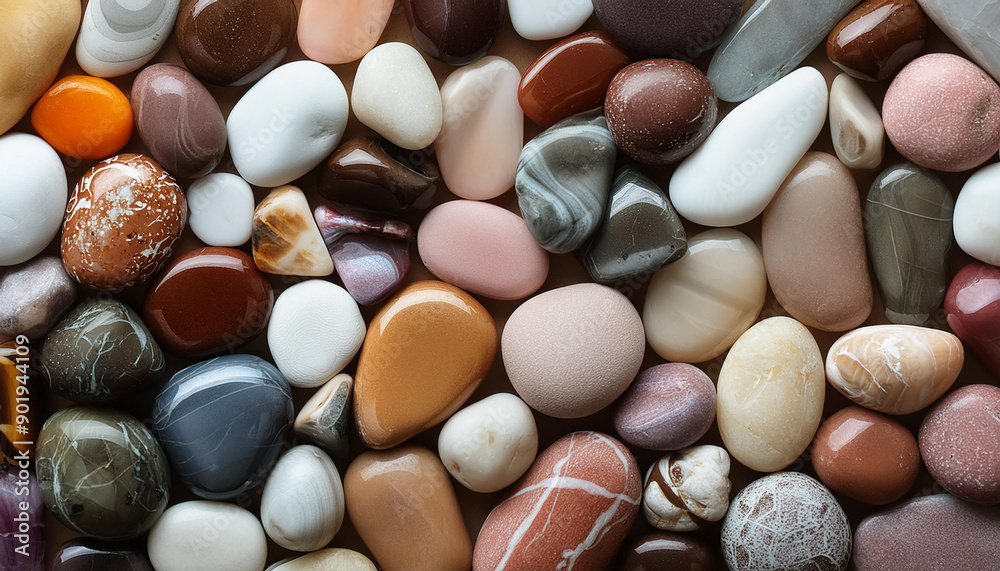 Abstract stone textured backdrop. Various colorful smooth pebbles and natural stones. Abstract stone textured backdrop. Various colorful smooth pebbles and natural stones.