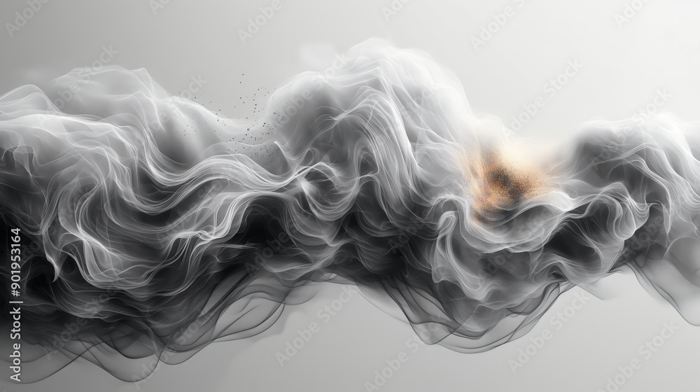 Abstract Black and White Smoke Art, Suitable for Artistic and Design Backgrounds Abstract Black and White Smoke Art, Suitable for Artistic and Design Backgrounds