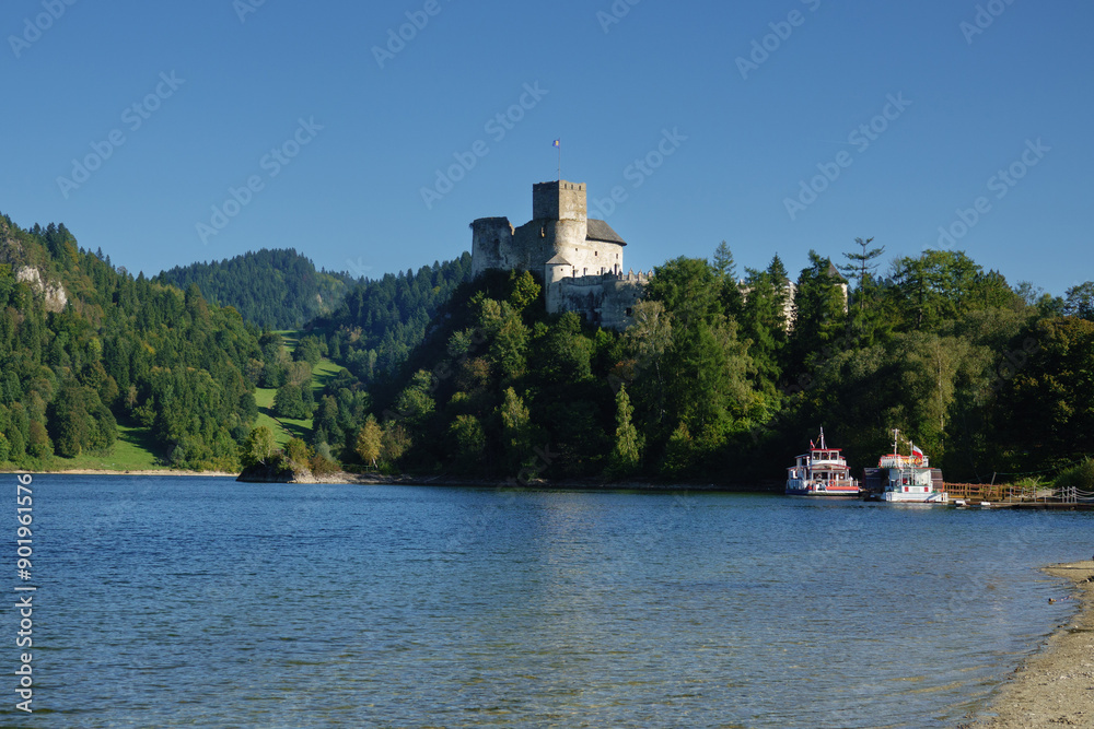 2023-10-03; Czorsztyn Castle, Pieniny Mountains, on Lake Czorsztyn. 2023-10-03; Czorsztyn Castle, Pieniny Mountains, on Lake Czorsztyn.