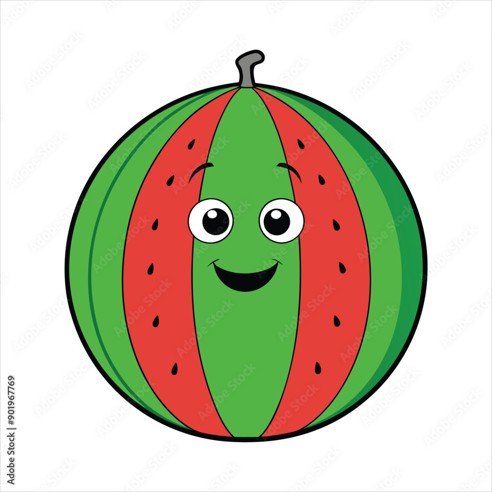 Watermelon art vector