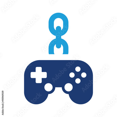 Gaming addiction icon