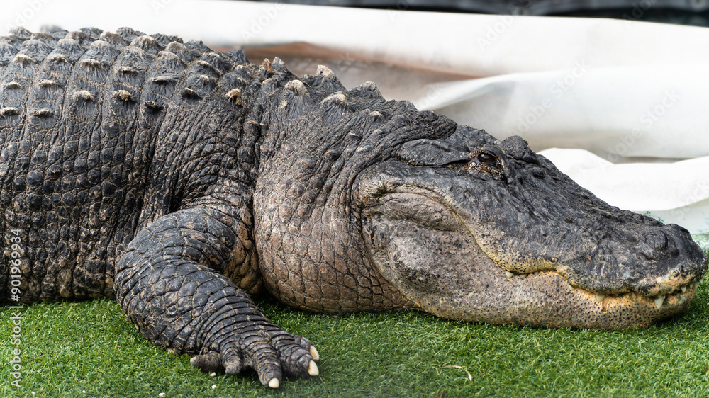 Fototapeta premium alligator in the everglades