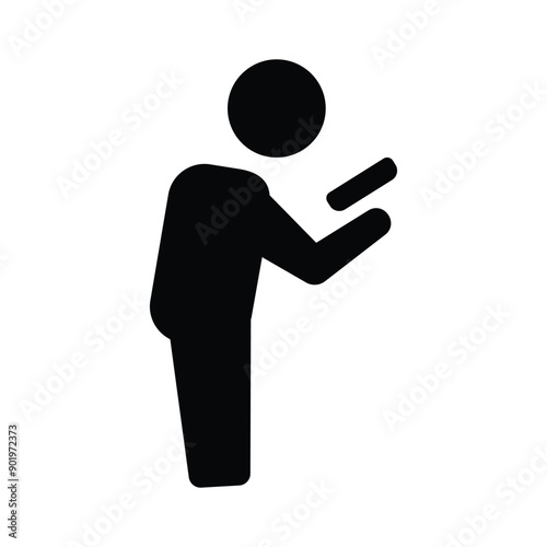 Phone addiction icon