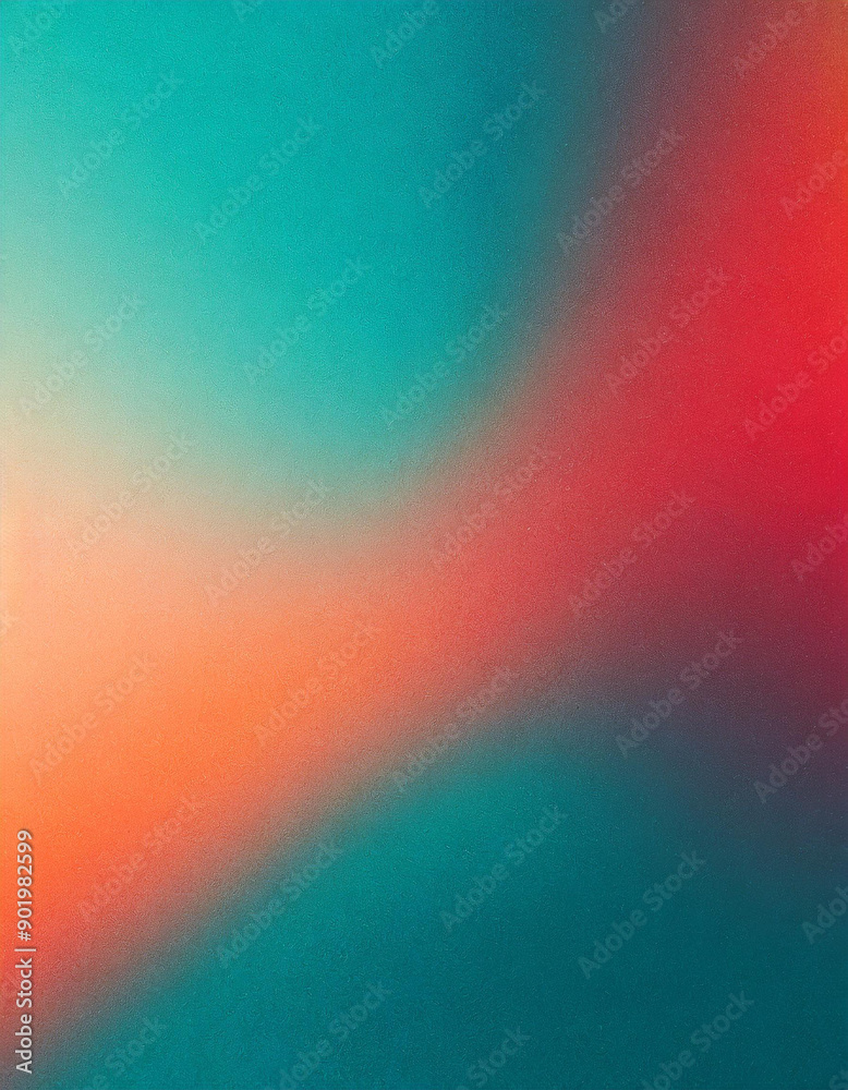 Vivid Gradient Abstract Background. Soft Blend of Teal and Coral Colors Creating a Serene and Warm Artistic Atmosphere. Vertical Banner Wallpaper Background With Copy Space Vivid Gradient Abstract Background. Soft Blend of Teal and Coral Colors Creating a Serene and Warm Artistic Atmosphere. Vertical Banner Wallpaper Background With Copy Space