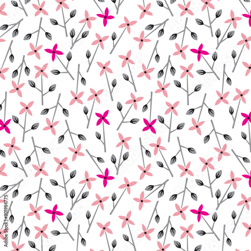 Small daisies with leaves design