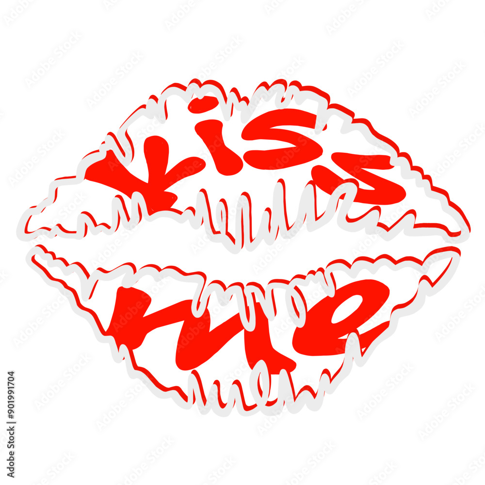 KISS ME silueta bicolor.