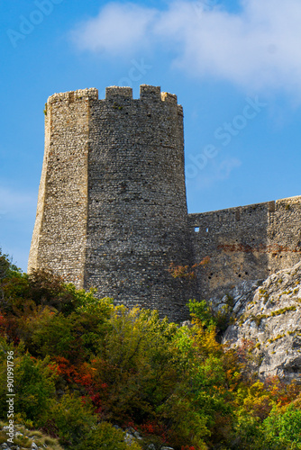 Majestic Golubac fortress a...