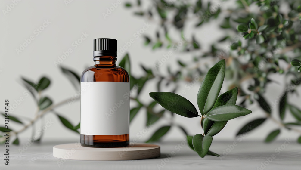 Essential oil bottle with blank label, clean background, mockup for the concept
Essential oil bottle with blank label, clean background, mockup for the concept