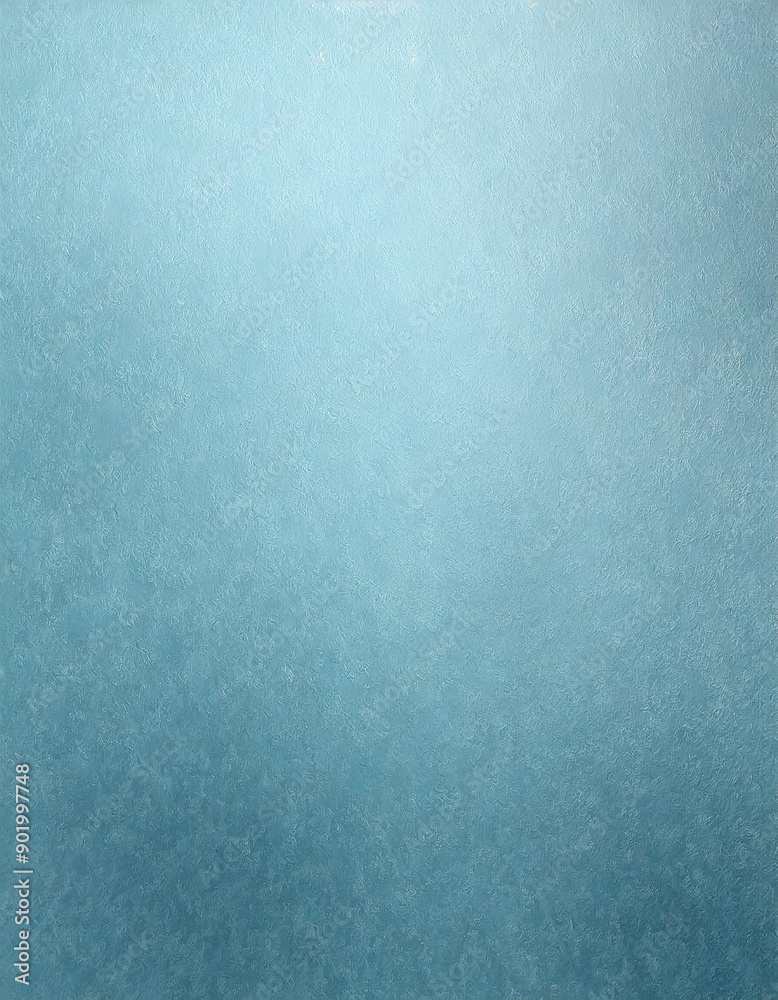 Fototapeta premium Serene Sky Blue Textured Background with Subtle Gradient and Gentle Grain Effect. Ideal for Graphic Design, Marketing, and Digital Art Projects. Vertical Banner Wallpaper With Copy Space