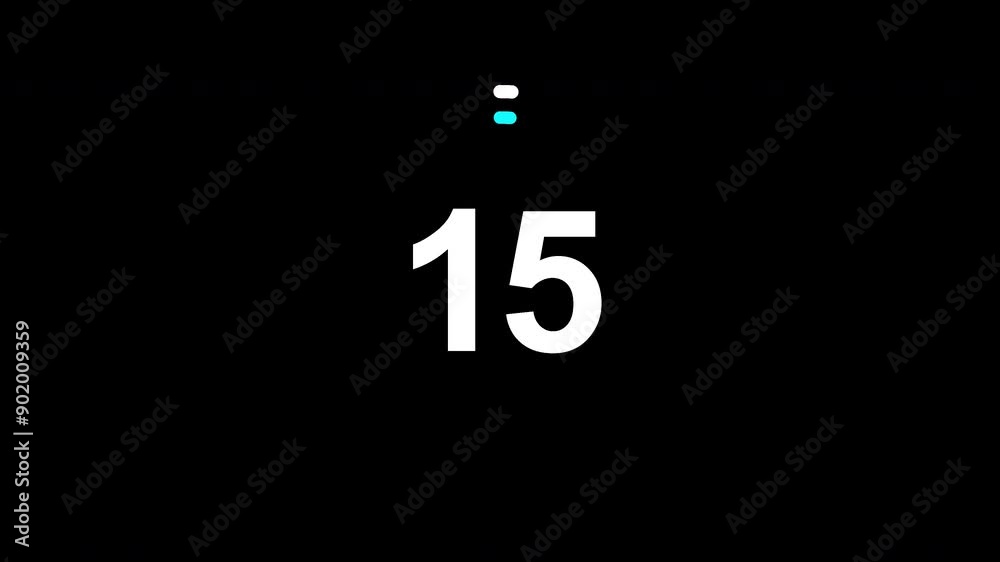 20 Seconds Countdown Timer Animation with Alpha Channel and Transparent Background 20 Seconds Countdown Timer Animation with Alpha Channel and Transparent Background