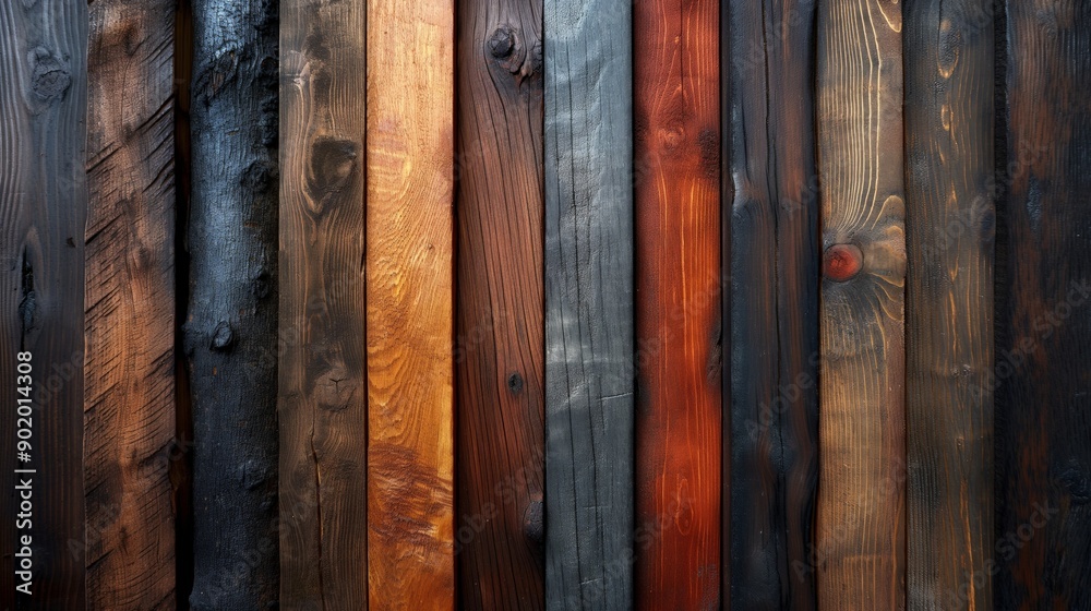 Variety of Wooden Planks - Ideal for Rustic Home Decor and Craft Projects