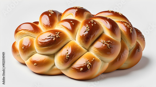 Challah icon symbol logo on white background. Generative AI