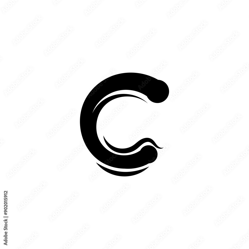 letter c logo template that is unique and simple letter c logo template that is unique and simple