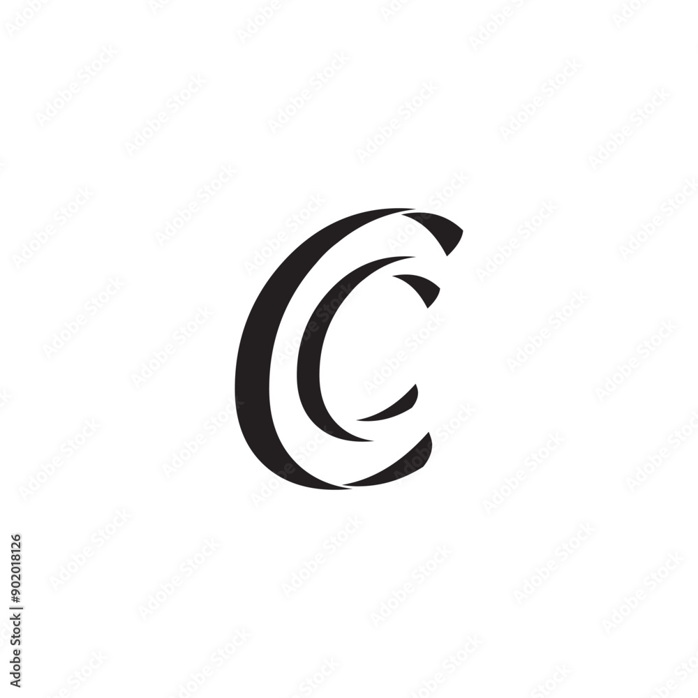 letter c logo template that is unique and simple letter c logo template that is unique and simple