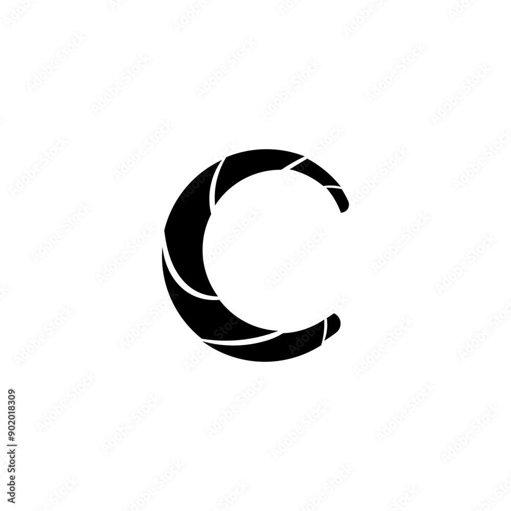 letter c logo template that is unique and simple letter c logo template that is unique and simple